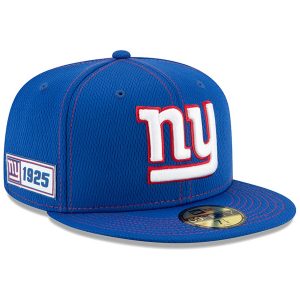 New York Giants New Era 2019 NFL Sideline Road Official 59FIFTY Fitted Hat – Royal